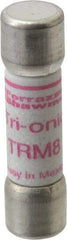 Ferraz Shawmut - 250 VAC, 8 Amp, Time Delay General Purpose Fuse - Clip Mount, 1-1/2" OAL, 10 at AC kA Rating, 13/32" Diam - Caliber Tooling