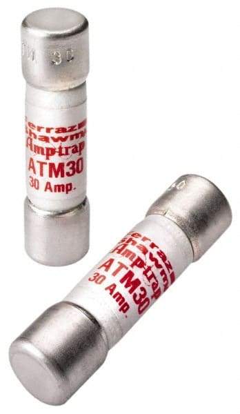 Ferraz Shawmut - 600 VAC/VDC, 0.13 Amp, Fast-Acting General Purpose Fuse - Clip Mount, 1-1/2" OAL, 100 at AC/DC kA Rating, 13/32" Diam - Caliber Tooling