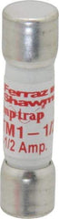 Ferraz Shawmut - 600 VAC/VDC, 1.5 Amp, Fast-Acting General Purpose Fuse - Clip Mount, 1-1/2" OAL, 100 at AC/DC kA Rating, 13/32" Diam - Caliber Tooling