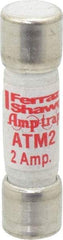 Ferraz Shawmut - 600 VAC/VDC, 2 Amp, Fast-Acting General Purpose Fuse - Clip Mount, 1-1/2" OAL, 100 at AC/DC kA Rating, 13/32" Diam - Caliber Tooling