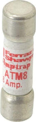 Ferraz Shawmut - 600 VAC/VDC, 8 Amp, Fast-Acting General Purpose Fuse - Clip Mount, 1-1/2" OAL, 100 at AC/DC kA Rating, 13/32" Diam - Caliber Tooling