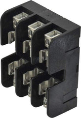 Ferraz Shawmut - 3 Pole, 14 to 6 AWG, 600 VAC/VDC, 30 Amp, DIN Rail Mount, Screw Mount Fuse Block - 13/32 Inch Diameter x 1-1/2 Inch Fuse Length, 3.04 Inch Long x 2.35 Inch Wide x 1.31 Inch High Block - Caliber Tooling