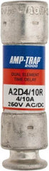 Ferraz Shawmut - 250 VAC/VDC, 0.4 Amp, Time Delay General Purpose Fuse - Clip Mount, 51mm OAL, 100 at DC, 200 at AC kA Rating, 9/16" Diam - Caliber Tooling