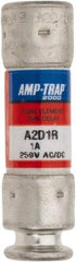 Ferraz Shawmut - 250 VAC/VDC, 1 Amp, Time Delay General Purpose Fuse - Clip Mount, 51mm OAL, 100 at DC, 200 at AC kA Rating, 9/16" Diam - Caliber Tooling