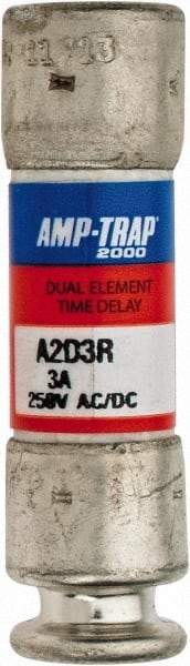 Ferraz Shawmut - 250 VAC/VDC, 3 Amp, Time Delay General Purpose Fuse - Clip Mount, 51mm OAL, 100 at DC, 200 at AC kA Rating, 9/16" Diam - Caliber Tooling