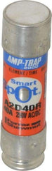 Ferraz Shawmut - 250 VAC/VDC, 40 Amp, Time Delay General Purpose Fuse - Clip Mount, 76mm OAL, 100 at DC, 200 at AC kA Rating, 13/16" Diam - Caliber Tooling