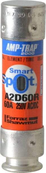 Ferraz Shawmut - 250 VAC/VDC, 60 Amp, Time Delay General Purpose Fuse - Clip Mount, 76mm OAL, 100 at DC, 200 at AC kA Rating, 13/16" Diam - Caliber Tooling