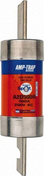 Ferraz Shawmut - 250 VAC/VDC, 500 Amp, Time Delay General Purpose Fuse - Clip Mount, 10-3/8" OAL, 100 at DC, 200 at AC kA Rating, 2-9/16" Diam - Caliber Tooling