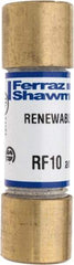 Ferraz Shawmut - 250 VAC, 10 Amp, Fast-Acting Renewable Fuse - Clip Mount, 51mm OAL, 10 at AC kA Rating, 9/16" Diam - Caliber Tooling