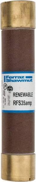 Ferraz Shawmut - 600 VAC, 35 Amp, Fast-Acting Renewable Fuse - Clip Mount, 5-1/2" OAL, 10 at AC kA Rating, 1-1/16" Diam - Caliber Tooling