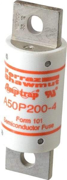 Ferraz Shawmut - 450 VDC, 500 VAC, 200 Amp, Fast-Acting Semiconductor/High Speed Fuse - Bolt-on Mount, 3-5/8" OAL, 100 at AC, 79 at DC kA Rating, 31mm Diam - Caliber Tooling