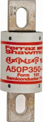 Ferraz Shawmut - 450 VDC, 500 VAC, 350 Amp, Fast-Acting Semiconductor/High Speed Fuse - Bolt-on Mount, 4-11/32" OAL, 100 at AC, 79 at DC kA Rating, 1-1/2" Diam - Caliber Tooling