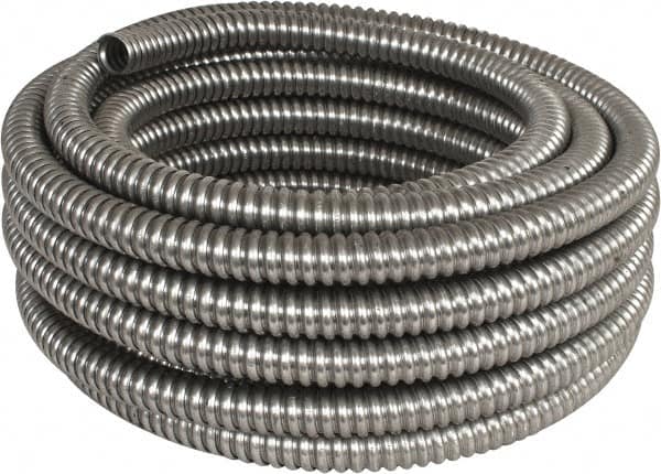 Made in USA - 3/4" Trade Size, 50' Long, Flexible Reduced Wall Flex Conduit - Aluminum - Caliber Tooling