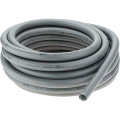 Made in USA - 3/4" Trade Size, 50' Long, Flexible Liquidtight Conduit - Steel - Caliber Tooling