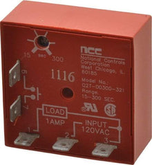 NCC - 5 Pin, Time Delay Relay - 1 at Resistive or Inductive Load Contact Amp, 120 VAC, On Board Trimpot - Caliber Tooling