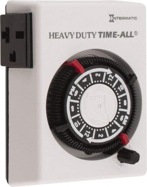 Intermatic - 24 hr Indoor Analog Electrical Timer - 2 On/Off per Day, 240 VAC, - Caliber Tooling