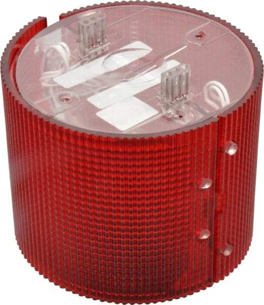 Federal Signal Corp - Incandescent Lamp, Red, Flashing and Steady, Stackable Tower Light Module - 24 VDC, 0.76 Amp, 1 NEMA Rated, Base Mount - Caliber Tooling