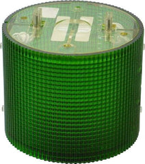 Federal Signal Corp - Incandescent Lamp, Green, Flashing and Steady, Stackable Tower Light Module - 120 VAC, 0.13 Amp, 1 NEMA Rated, Base Mount - Caliber Tooling