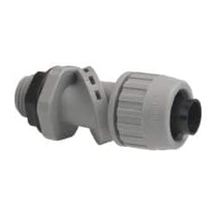 Hubbell Wiring Device-Kellems - 1/2" Trade, Thermoplastic Push In Flexible Liquidtight Conduit Connector - Noninsulated - Caliber Tooling