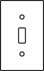 Hubbell Wiring Device-Kellems - 1 Gang, 4-1/2 Inch Long x 2.78 Inch Wide, Standard Switch Plate - Toggle Switch, Brass, Brass - Caliber Tooling