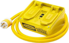 Hubbell Wiring Device-Kellems - 4 Outlet, 120 Volt, 15 Amp Rating, 4 to 6mA Max Surge, Floor, Industrial GFCI - 6 Ft. Cord Length, 5-15R NEMA Configuration, Plastic Housing - Caliber Tooling