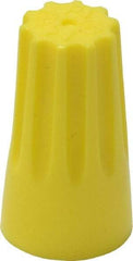 3M - 3, 20 to 2, 12 AWG, 600 Volt, Fire Resistant, Standard Twist on Wire Connector - Yellow, 221°F - Caliber Tooling