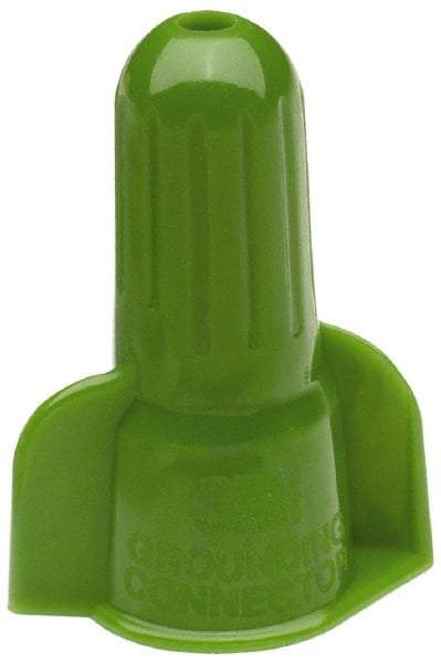 3M - 2, 18 to 5, 12 AWG, 600 Volt, Fire Resistant, Wing Twist on Wire Connector - Green, 221°F - Caliber Tooling