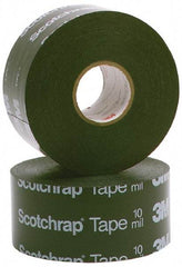 3M - 6" x 100', Black Vinyl Electrical Tape - Series 50, 10 mil Thick, 20 Lb./Inch Tensile Strength - Caliber Tooling