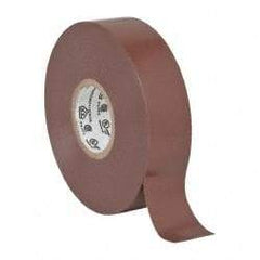 3M - 3/4" x 66', Brown Vinyl Electrical Tape - Series 35, 7 mil Thick, 1,250 V/mil Dielectric Strength, 17 Lb./Inch Tensile Strength - Caliber Tooling