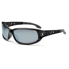 Valkyrie Silver Mirror Lens Black Safety Glasses - Caliber Tooling