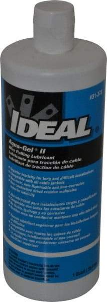 Ideal - 1 Quart Squeeze Bottle, Blue Wire Pulling Lubricant Gel - 28 to 180°F, RoHS Compliant, UL Listed - Caliber Tooling