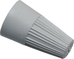 Thomas & Betts - 1, 22 + & 1, 20 to 2, 16 AWG, 300 Volt, Corrosion Resistant, Standard Twist on Wire Connector - Gray - Caliber Tooling