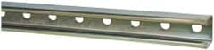 Thomas & Betts - 10' Long x 1-5/8" Wide x 1-5/8" High, 12 Gauge, Strip Steel, Punched Framing Channel & Strut - 0.105" Thick, Gold Galvanized - Caliber Tooling