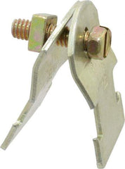 Thomas & Betts - 1/2" Pipe, 16 Gauge" Pipe or Tube Clamp - Gold Galvanized, 650 Lb Capacity - Caliber Tooling