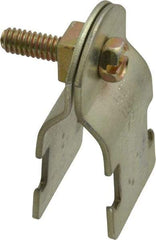 Thomas & Betts - 3/4" Pipe, 16 Gauge" Pipe or Tube Clamp - Gold Galvanized, 650 Lb Capacity - Caliber Tooling