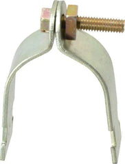 Thomas & Betts - 2" Pipe, 12 Gauge" Pipe or Tube Clamp - Gold Galvanized, 1,000 Lb Capacity - Caliber Tooling