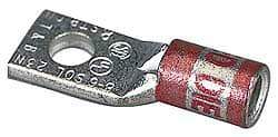 Thomas & Betts - 400 kcmil Wire Noninsulated Compression Connection Square Ring Terminal - 5/8" Stud, 3.53" OAL x 1.41" Wide, Tin Plated Copper Contact - Caliber Tooling