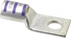 Thomas & Betts - 4/0 AWG Noninsulated Compression Connection Square Ring Terminal - 1/2" Stud, 2-1/2" OAL x 1.03" Wide, Tin Plated Copper Contact - Caliber Tooling