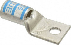 Thomas & Betts - 400 kcmil Wire Noninsulated Compression Connection Square Ring Terminal - 1/2" Stud, 3.2" OAL x 1.41" Wide, Tin Plated Copper Contact - Caliber Tooling