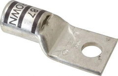 Thomas & Betts - 500 kcmil Wire Noninsulated Compression Connection Square Ring Terminal - 5/8" Stud, 3.63" OAL x 1.61" Wide, Tin Plated Copper Contact - Caliber Tooling