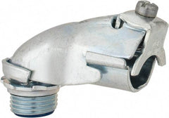 Thomas & Betts - 1/2" Trade, Steel Set Screw Angled FMC Conduit Connector - Insulated - Caliber Tooling