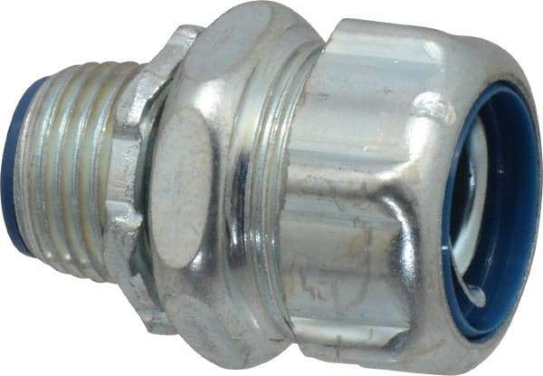 Thomas & Betts - 1/2" Trade, Steel Threaded Straight Liquidtight Conduit Connector - Insulated - Caliber Tooling