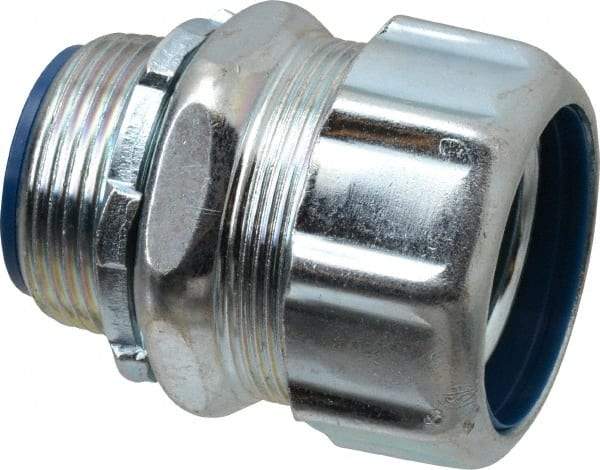 Thomas & Betts - 1-1/4" Trade, Steel Threaded Straight Liquidtight Conduit Connector - Insulated - Caliber Tooling