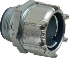 Thomas & Betts - 1-1/2" Trade, Steel Threaded Straight Liquidtight Conduit Connector - Insulated - Caliber Tooling