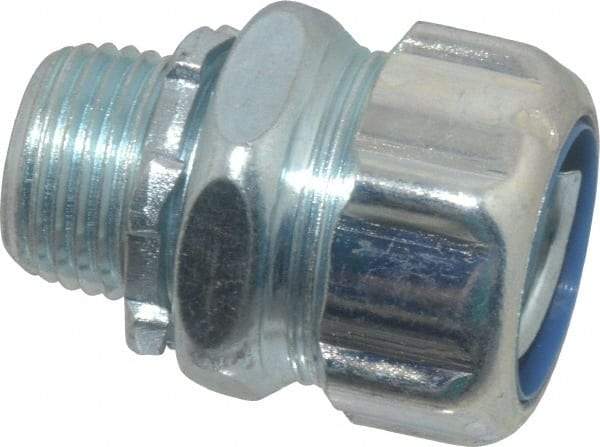 Thomas & Betts - 1/2" Trade, Steel Threaded Straight Liquidtight Conduit Connector - Noninsulated - Caliber Tooling