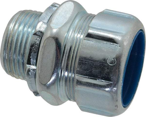 Thomas & Betts - 1" Trade, Steel Threaded Straight Liquidtight Conduit Connector - Noninsulated - Caliber Tooling