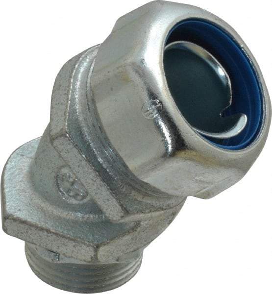 Thomas & Betts - 3/4" Trade, Malleable Iron Threaded Angled Liquidtight Conduit Connector - Noninsulated - Caliber Tooling