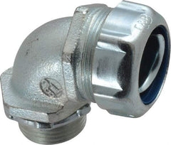 Thomas & Betts - 3/4" Trade, Malleable Iron Threaded Angled Liquidtight Conduit Connector - Noninsulated - Caliber Tooling