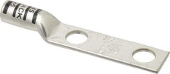 Thomas & Betts - 2/0 AWG Noninsulated Compression Connection Rectangle Ring Terminal - 1/2" Stud, 4.2" OAL x 0.83" Wide, Tin Plated Copper Contact - Caliber Tooling