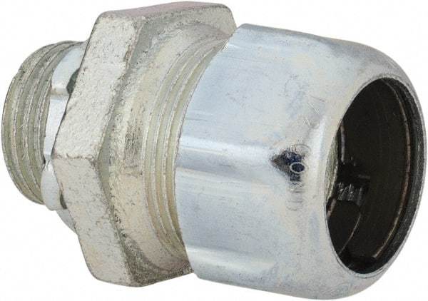 Thomas & Betts - 1/2" Trade, Malleable Iron Compression Straight Rigid/Intermediate (IMC) Conduit Connector - Noninsulated - Caliber Tooling